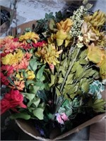 Bunch of artificial flowers