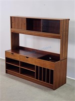 Swedish Rosewood Sliding Stereo Console Stand