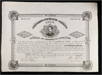 March 2, 1863 Confederate States $100 Civil War Lo