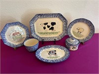 Signed Spatterware Ceramic Collection