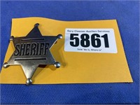 Metal Sheriff's Badge, 2.75"