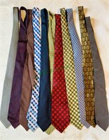 11 men’s silk ties, Calvin Klein - most made in