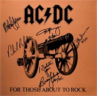 AC/DC For Those About To Rock signed album