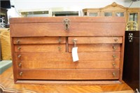 Vintage Mahogany machinist tool box
