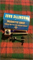 Magnetic base, rods