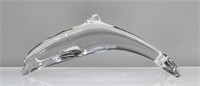 BACCARAT CRYSTAL DOLPHIN PLAYING FIGURINE