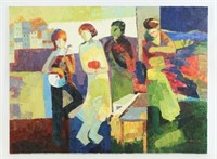 Copy Hessam Abrishami "Harmonic Night" Painting