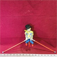 Toy Tightrope Circus Clown (Vintage)