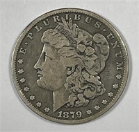 1879 Morgan Silver $1 Fine/Very Fine F/VF