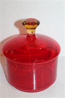 Amberina Candy Jar