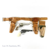 Mattel Fanner Gun Belt W/ Cap Guns