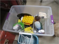 Tote Lot: Dish Soap, Egg Holder, Sauce Pan, More