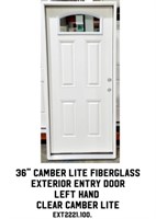 36" LH Camber Lite Fiberglass Exterior Entry Door