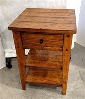 Side Table w/Drawer, Approx 26" h x 18" w x 18" d