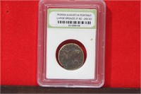 A Slabbed Large Bronze Roman Coin