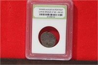 A Slabbed Large Bronze Roman Coin