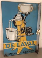 "De Laval" Rare Flanged Porcelain Sign