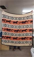 Wild Horses Blanket. 59" x 59"