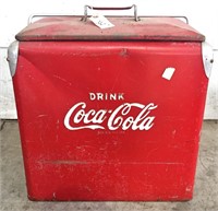 "Drink Coca-COla" Metal Beverage Cooler