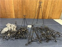 IRON EASEL LOTS  6 LARGE , 11 MEDIUM , 20 SMALL