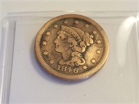 1846 LARGE CENT COIN