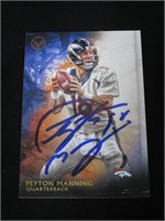 Peyton Manning Signed Trading Card COA Pros