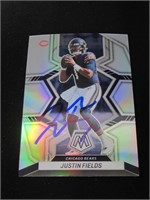 Justin Fields Signed Trading Card COA Pros