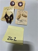 ANOTHER Nice Lot!  3 Exotic Wood Earring Sets