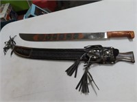 Custom Engraved GUATEMALA 28" Machete Knife + Shth