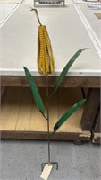 43" Metal Corn Stalk Yard Art