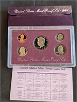 1988 US Mint Proof Set W/ Deep Cameo Coins
