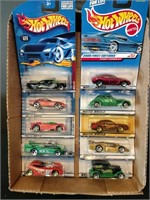 Flat of Hot Wheels