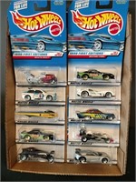 Flat of Hot Wheels