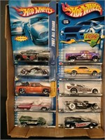 Flat of Hot Wheels