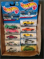 Flat of Hot Wheels