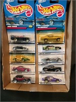 Flat of Hot Wheels