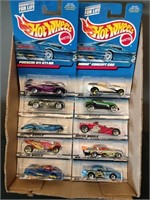 Flat of Hot Wheels