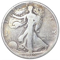 1919-D Walking Liberty Half Dollar NICELY CIRC