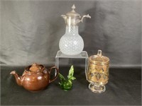 Vintage Teapot,Pitcher,Candy & Swan