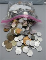 5 Pound Bag of Various World Currency Coins.