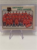 75/76 Detroit Red Wings Team Checklist