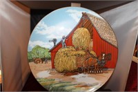 "THE MAN ON THE FARM" WESTERN PLATE