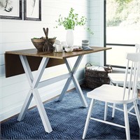 Nathan James Drop Leaf Table with X Legs $190 R