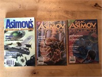 3 x ISAAC ASIMOV SCIENCE FICTION Publications