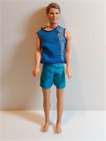 Brown Haired Ken Doll In Mermaid Tale Shirt &