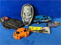 Toy lot, including 8" Frankenstein door chime and