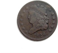 1828 1/2 Cent VF