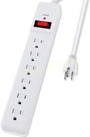 Power Strip 6-Outlet Surge Protector (6FT)