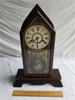 Vintage Clock w/ Key 20" H