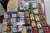 33 beanie babies w tags MOC mint on card + kits